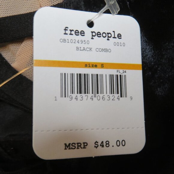 Free People Aurora Longline Underwire Bra Small Black Combo New NWT - Picture 3 of 3